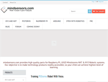 Tablet Screenshot of mindsensors.com